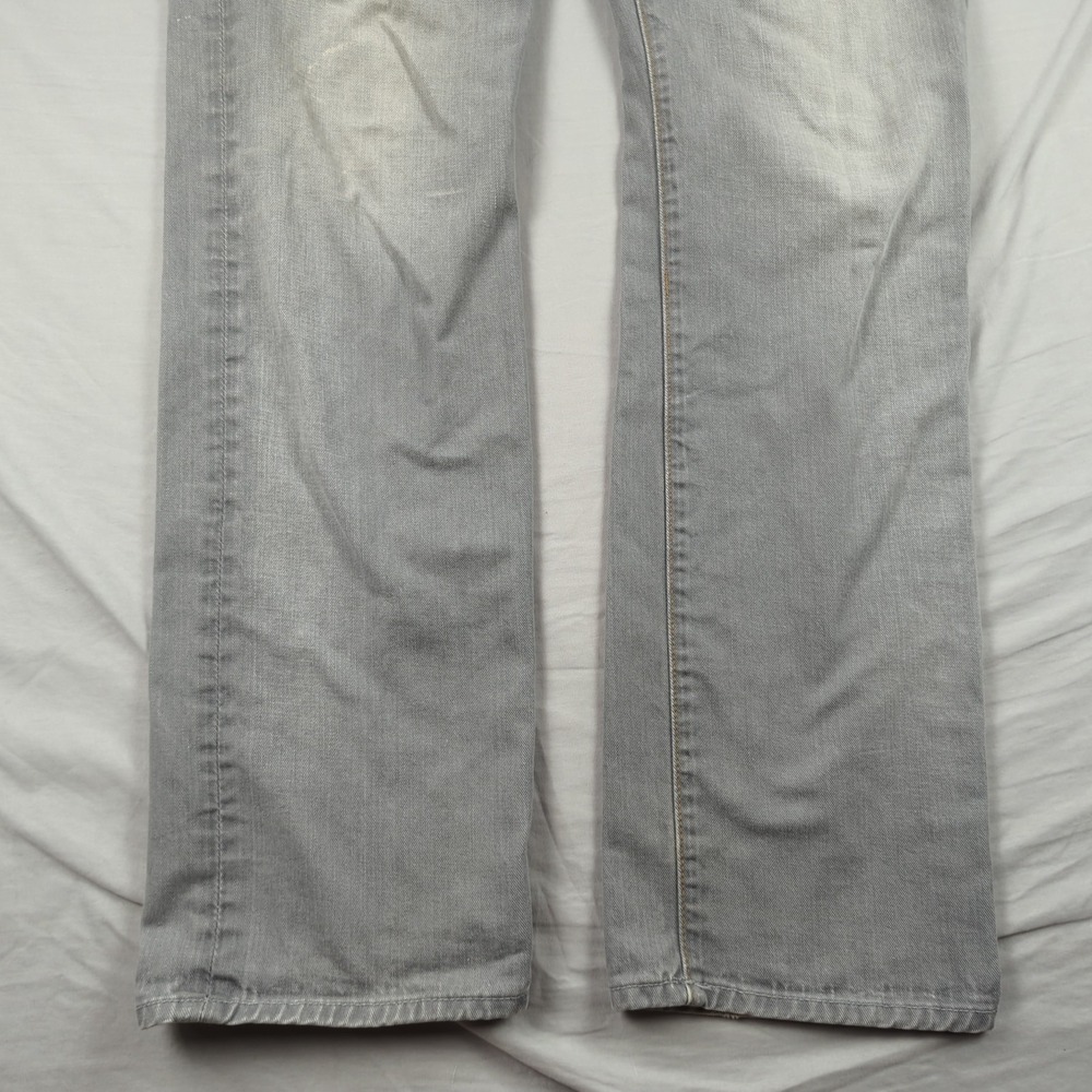 7 for all Mankind Jeans Mens 33x33 Gray Standard Straight Relaxed Casual Faded‎ - Picture 3 of 15